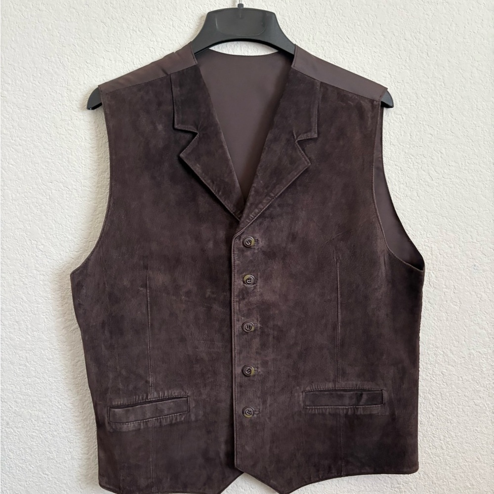 Brown Suede Vest